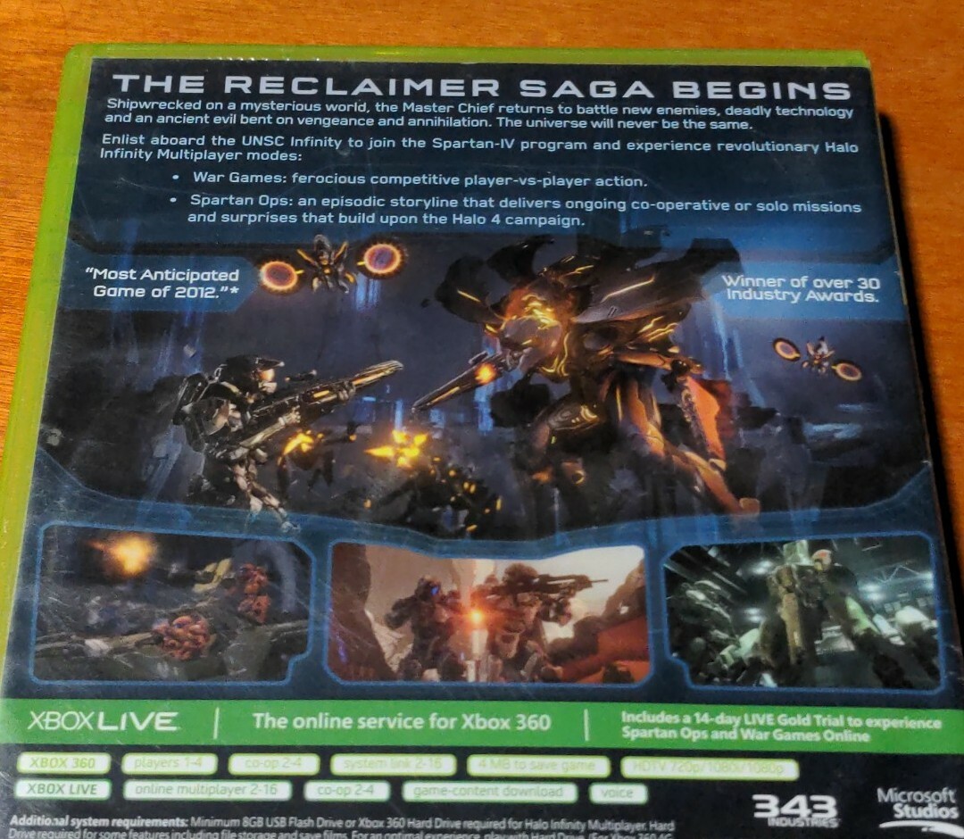 Halo 4 Microsoft Xbox 360 Studios 343 Industries Havok Dolby Digital Mature