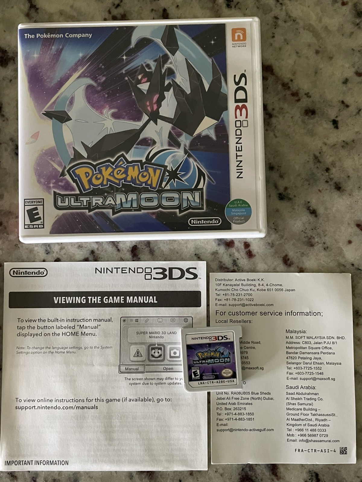 Pokemon Ultra Moon + Ultra Sun 3DS Game Bundle (RPG 2017) NM++ Fully Tested
