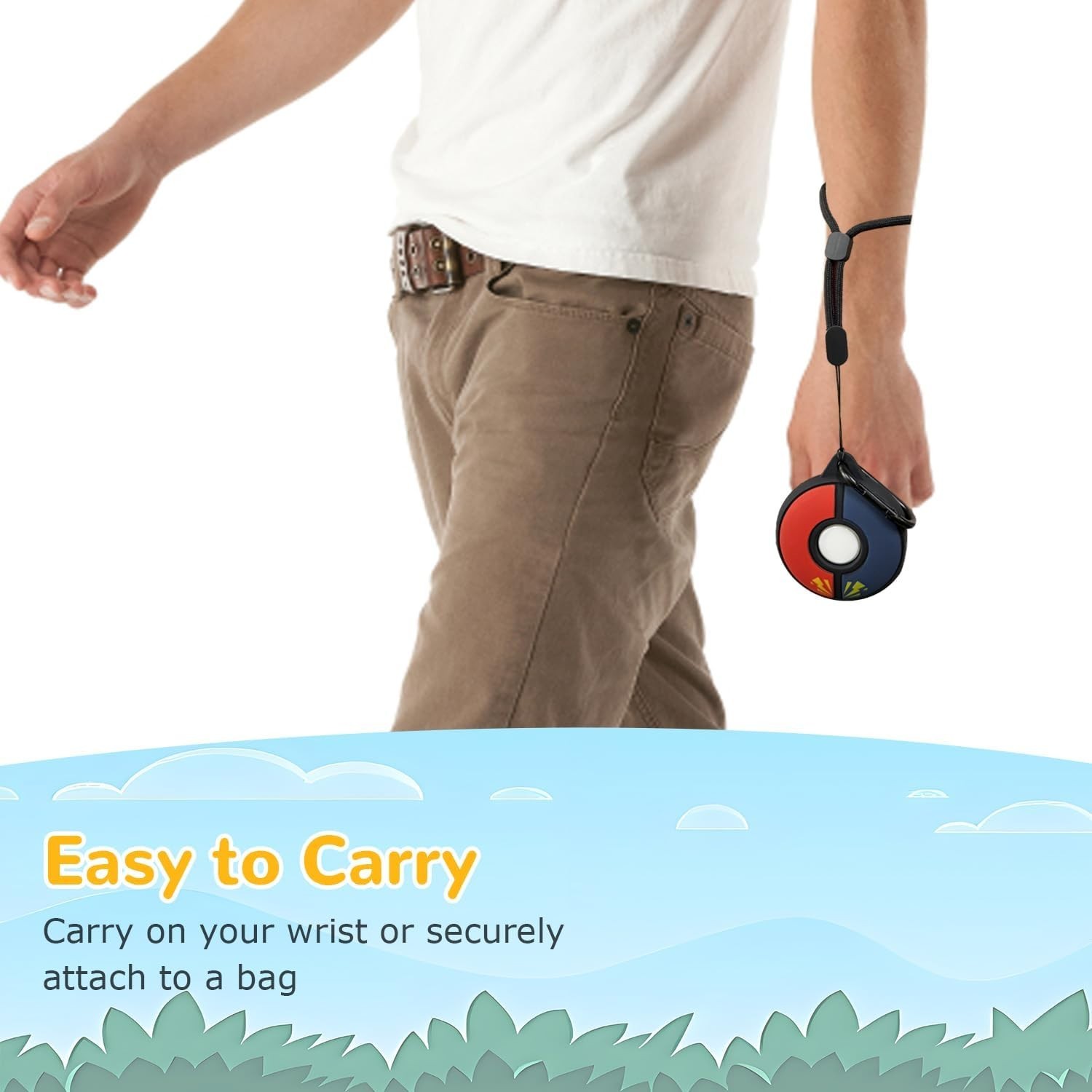 Ergonomic Black Silicone Case for Poke GO Plus+ 2023 – Washable & Portable