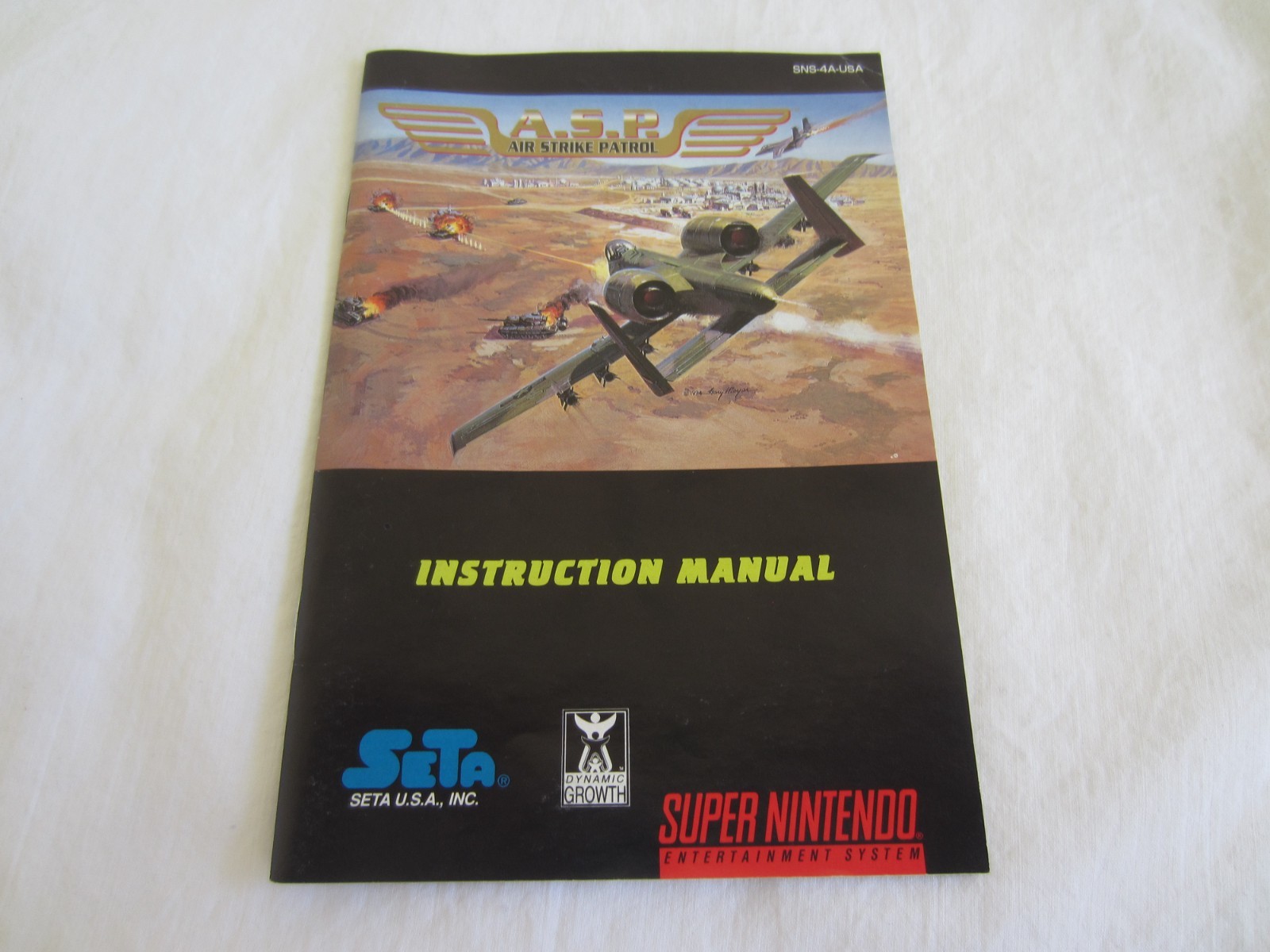 A.S.P. Air Strike Patrol (SNES) Super Nintendo CIB Complete Box 1995 SETA RARE