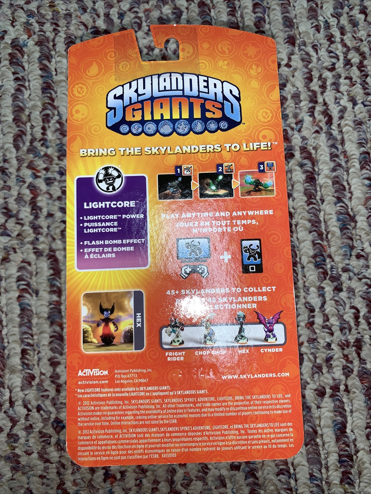 Skylanders Giants Series 2 Hex Lightcore New