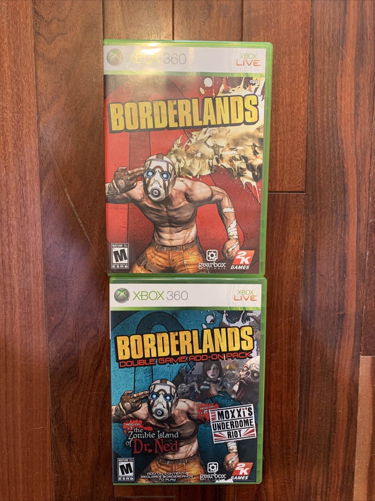 Borderlands 1, & Double Game Add-On Pack Lot (Xbox 360) Mad Moxxi Zombie Dr. Ned