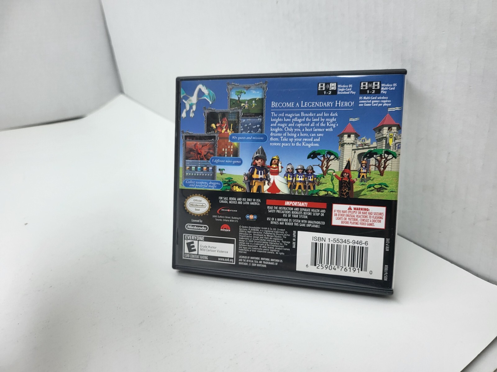 MINT Playmobil Knights Game CIB Complete for Nintendo DS #J35