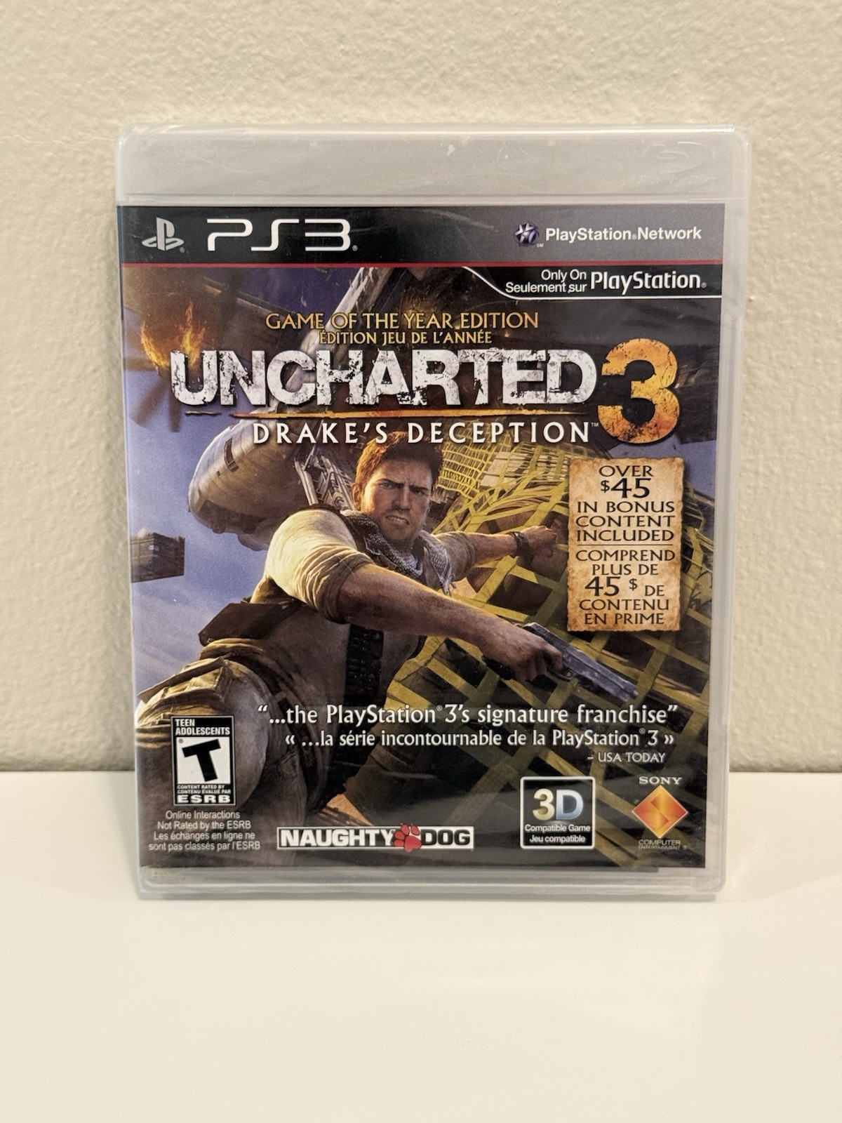 PS3 Uncharted 3 GOTY Game Factory Sealed Clean CIB Naughty Dog Adventure