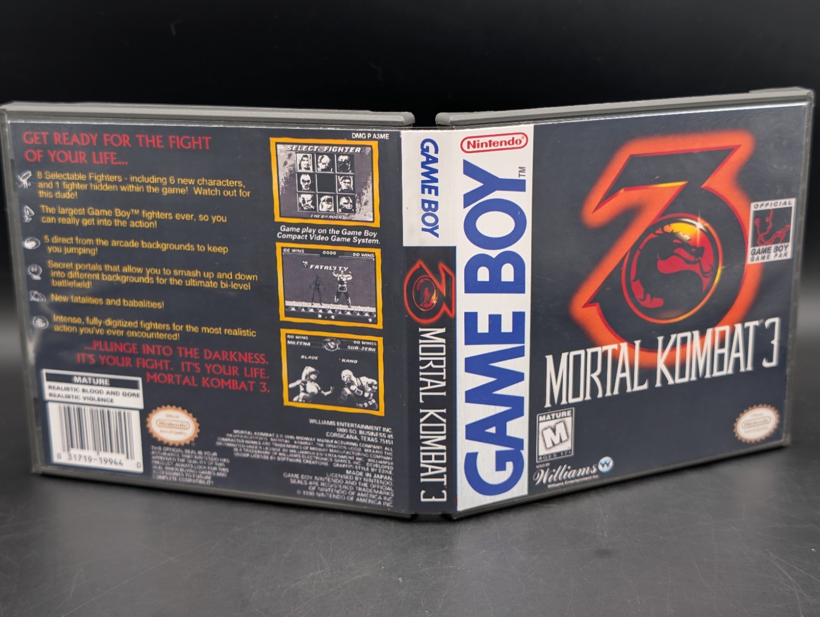 Mortal Kombat 3 ( Nintendo Game Boy ) Mint Sticker – Authentic – W/ Case
