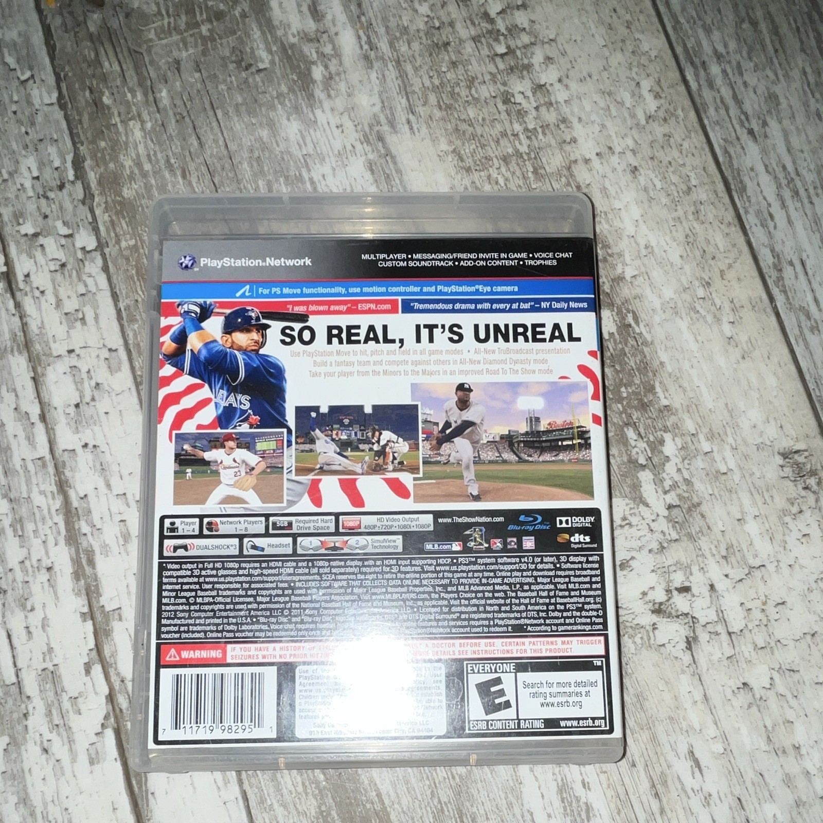 MLB 12: The Show – PS3 2012 E NTSC-U/C Multiplayer Online Play Move 3D