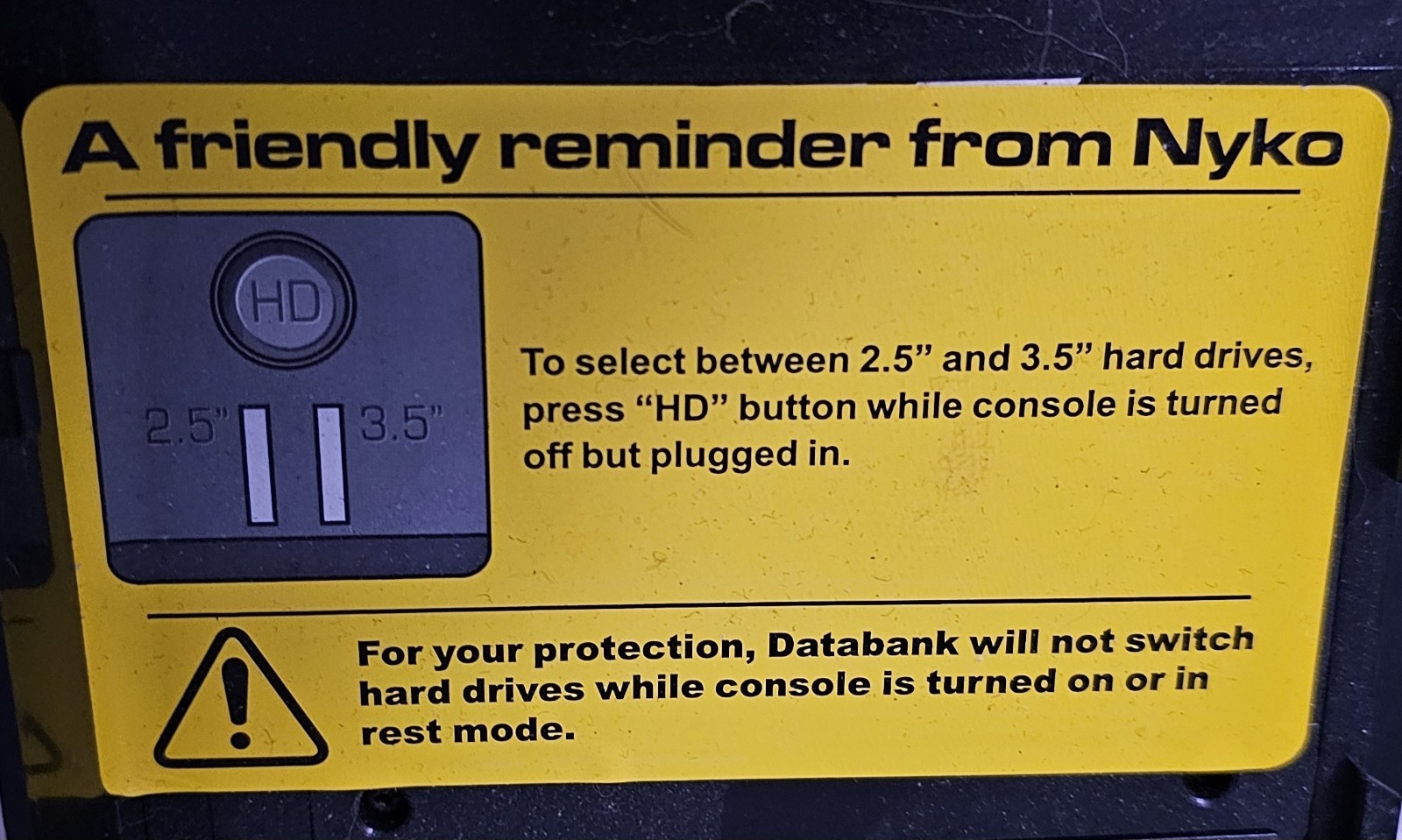 PS4 Nyko Data Bank 3.5in HDD expansion, HDD Not Included