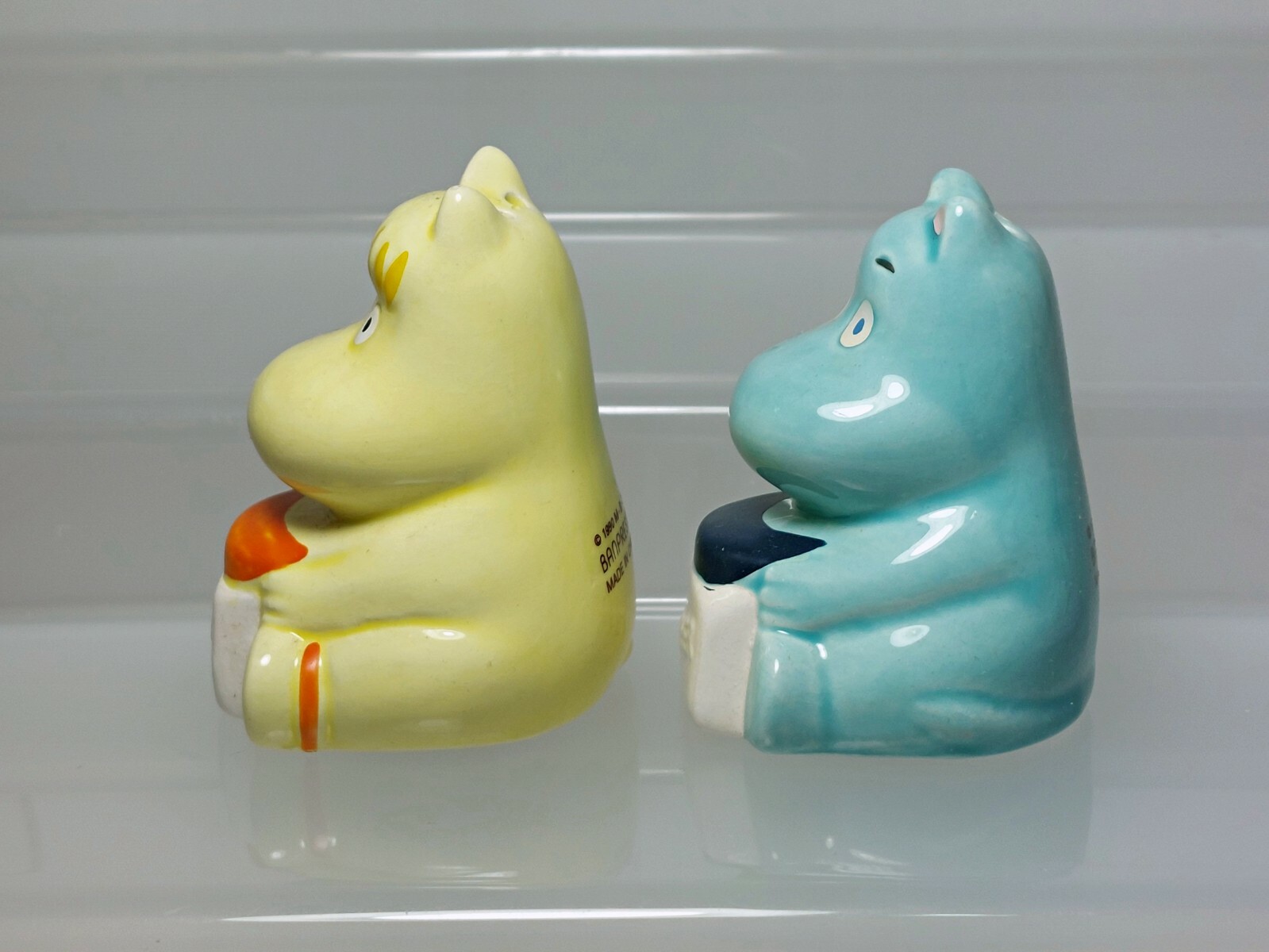 Snorkmaiden Moomin Salt and Pepper Shakers Figure Banpresto 1990 Japan 2.3-2.4in