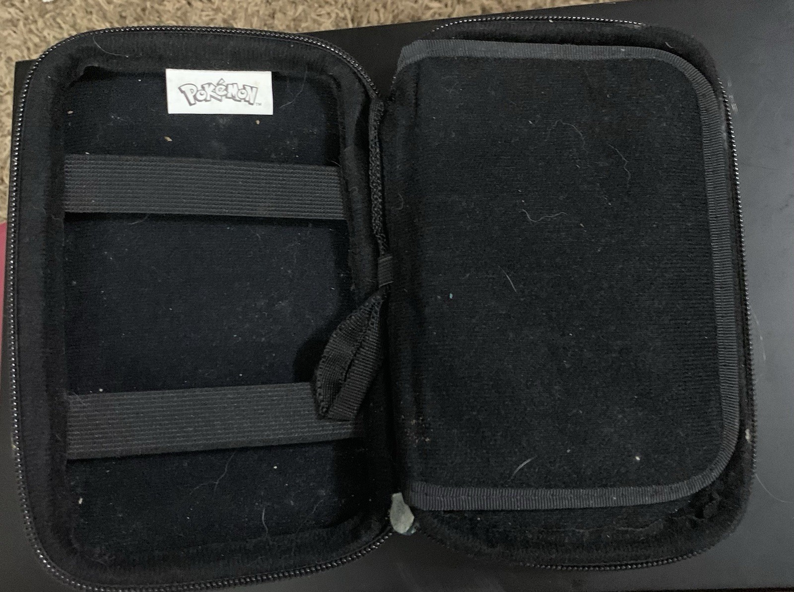 Pokémon Ultra Moon Hard Shell Padded Carrying Case Black for Nintendo 3DS