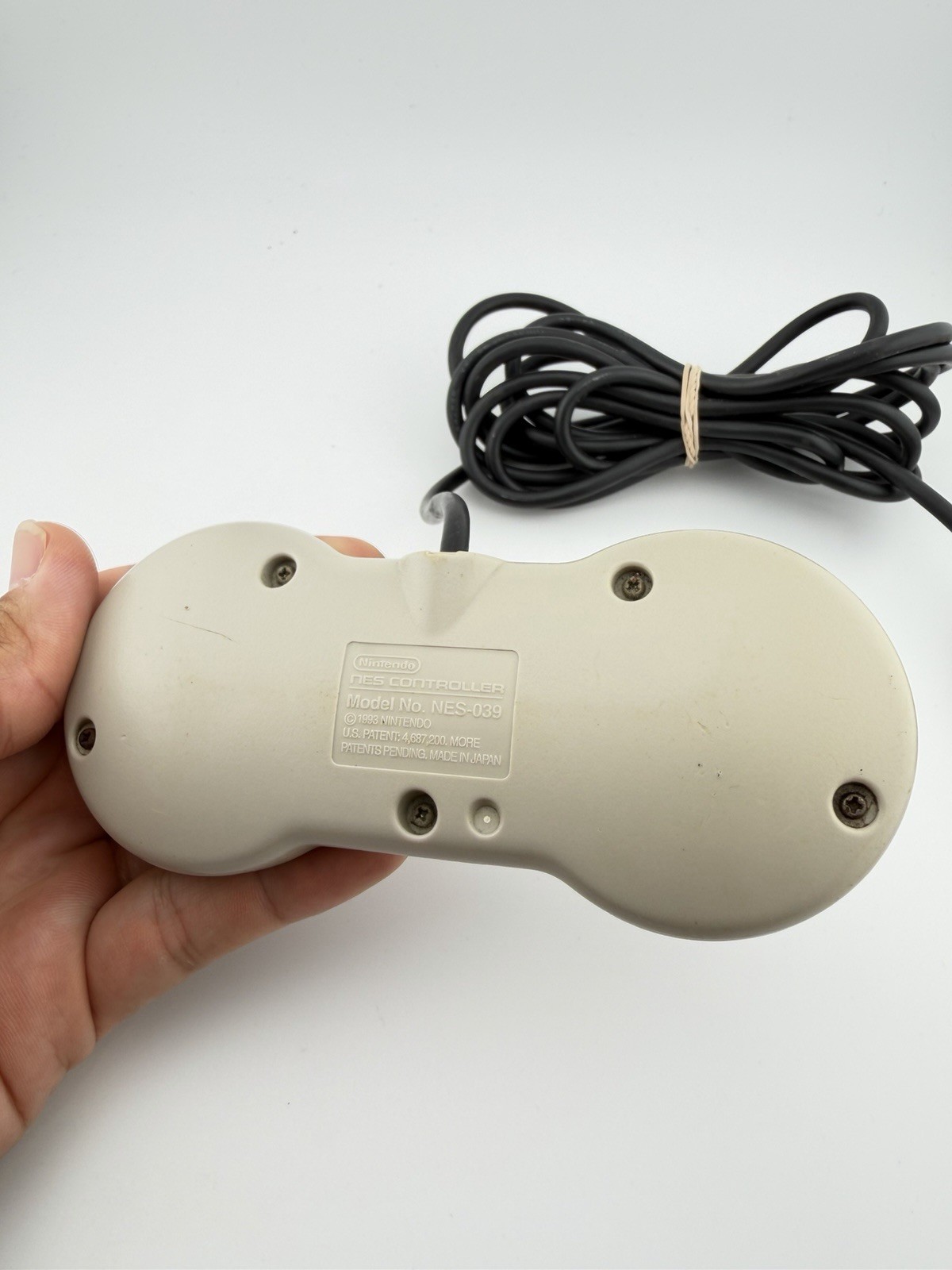 Authentic Nintendo NES Dogbone Controller NES-039 Genuine OEM TESTED