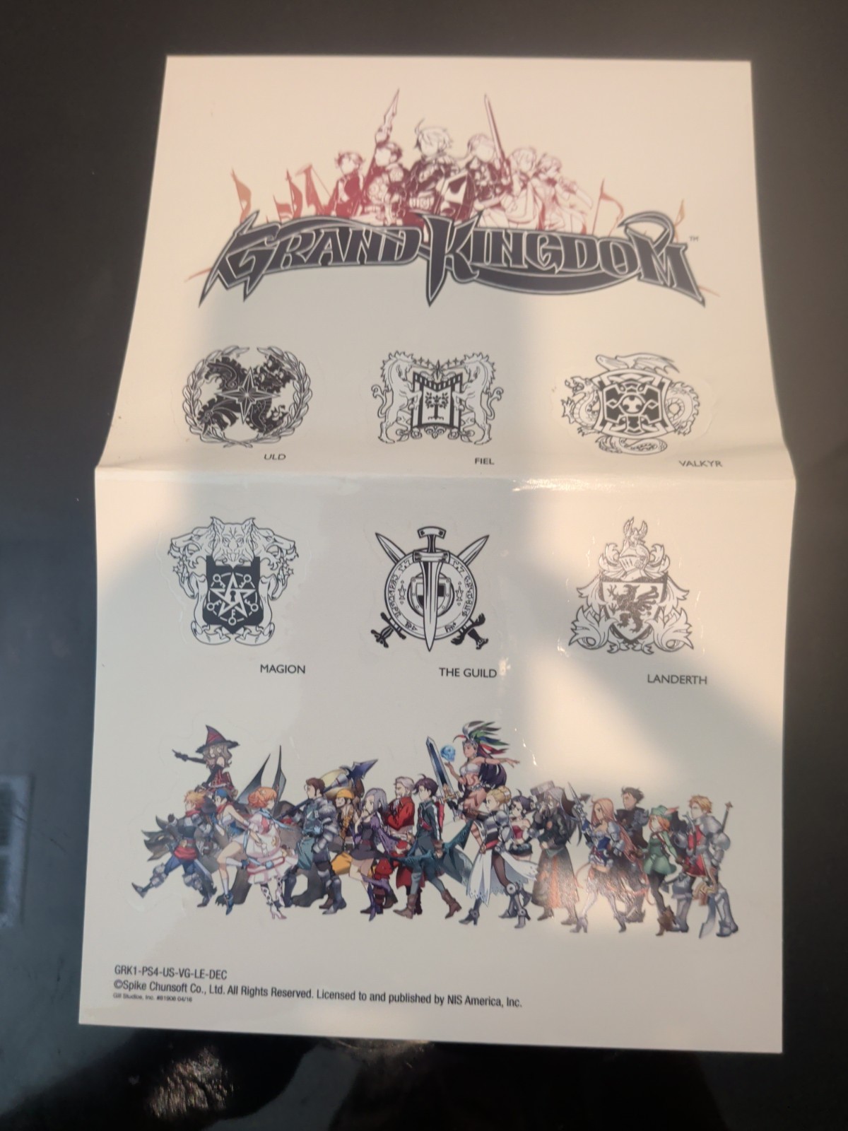 Grand Kingdom Limited Edition (Sony PlayStation 4, 2016)
