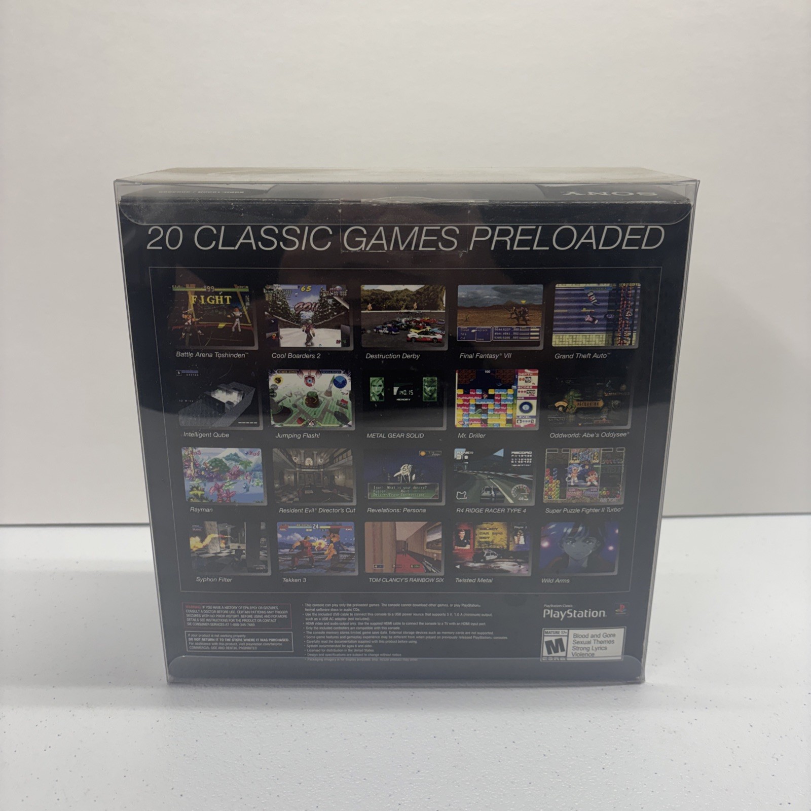Brand New *SEALED* Sony PlayStation Classic Gray Console in Protective Case