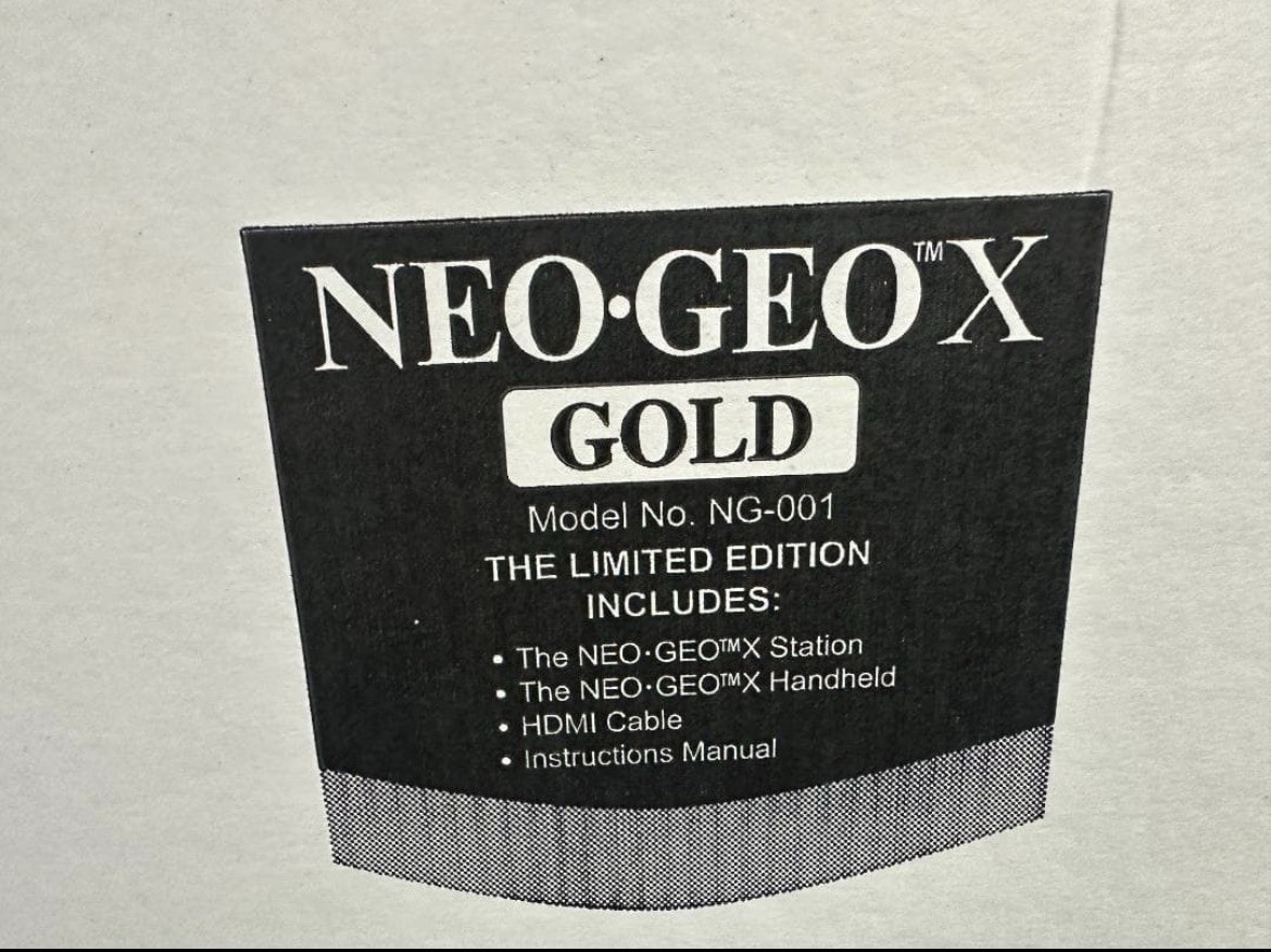 SNK NEOGEO X Gold Entertainment System Limited Edition CIB w/ Ninja Master’s