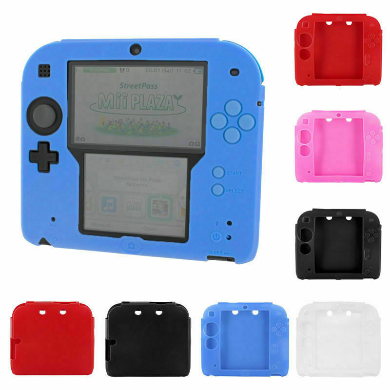 Soft Silicone Rubber Gel Protective Case Cover for Nintendo 2DS Game US FAST