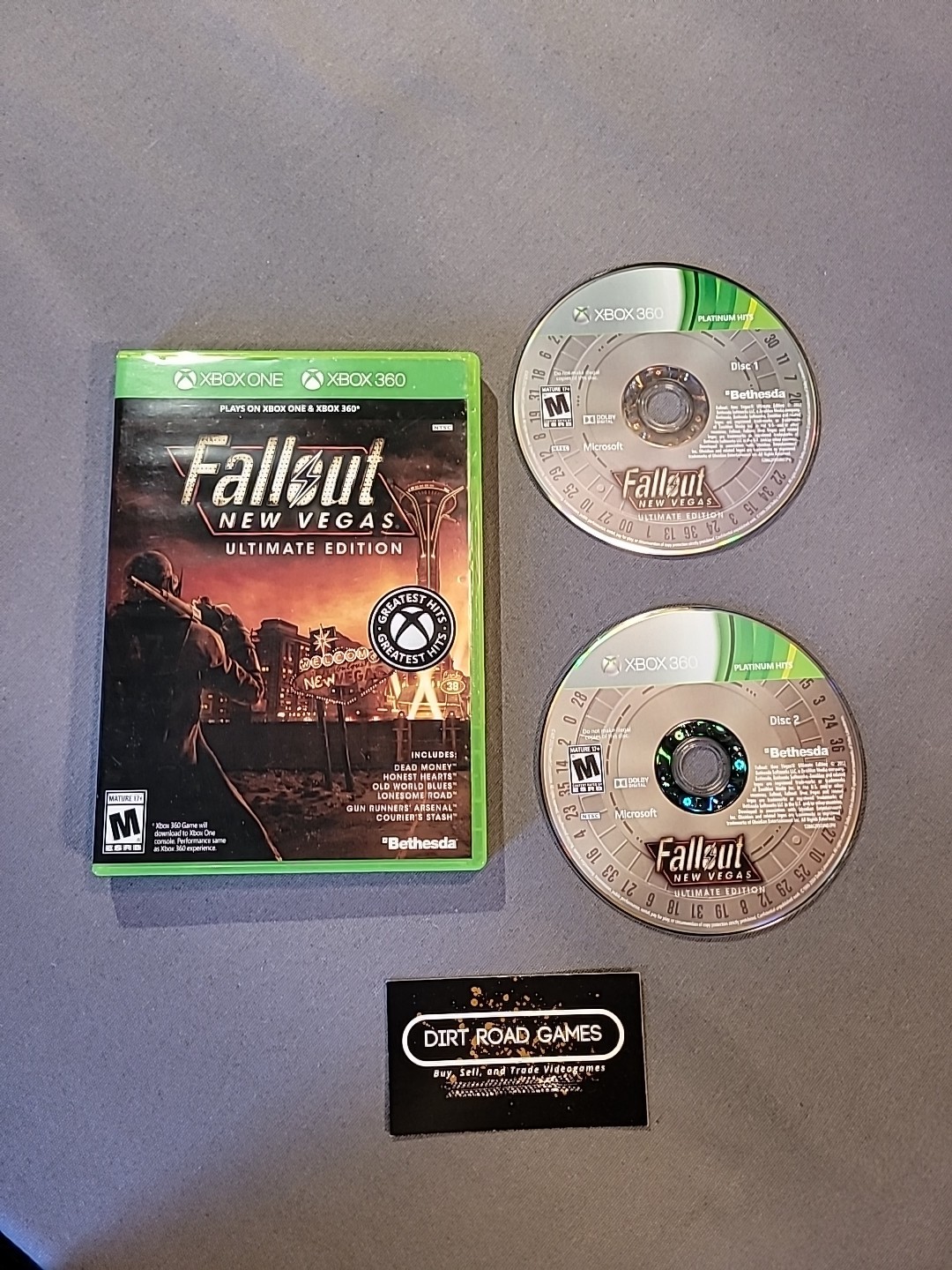 Fallout New Vegas Ultimate Edition Xbox One Xbox 360 Greatest Hits Platinum Hits
