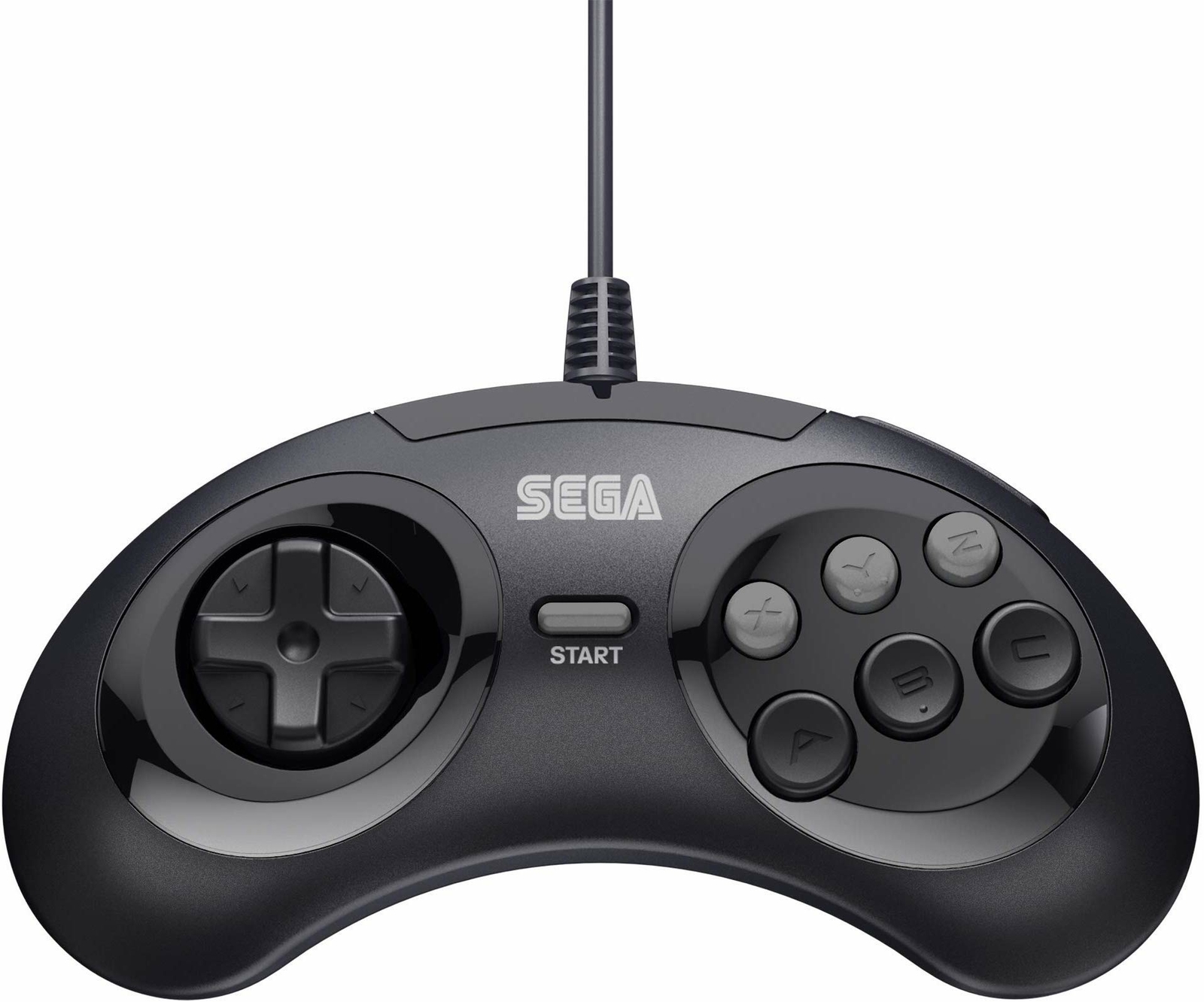 Retro-Bit Official Sega Genesis Controller 6-Button Arcade Pad – Black