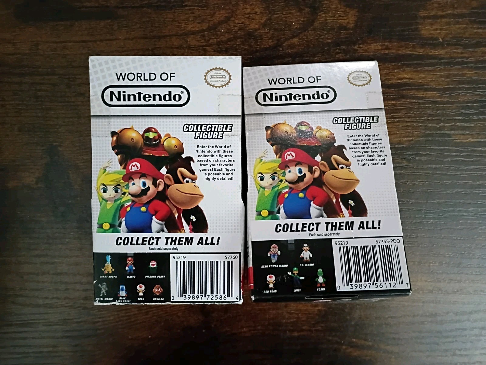 2.5″ SUPER MARIO 5-PK World of Nintendo Metal Dr Doctor Star Power Tanooki Stand