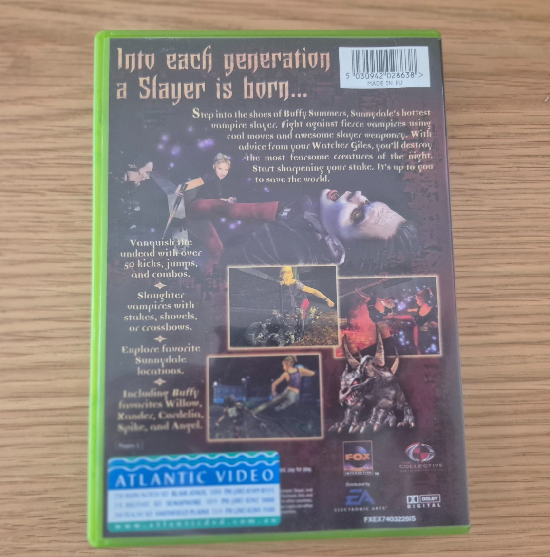 XBOX BUFFY THE VAMPIRE SLAYER GAME MA15+ (USED) 2002