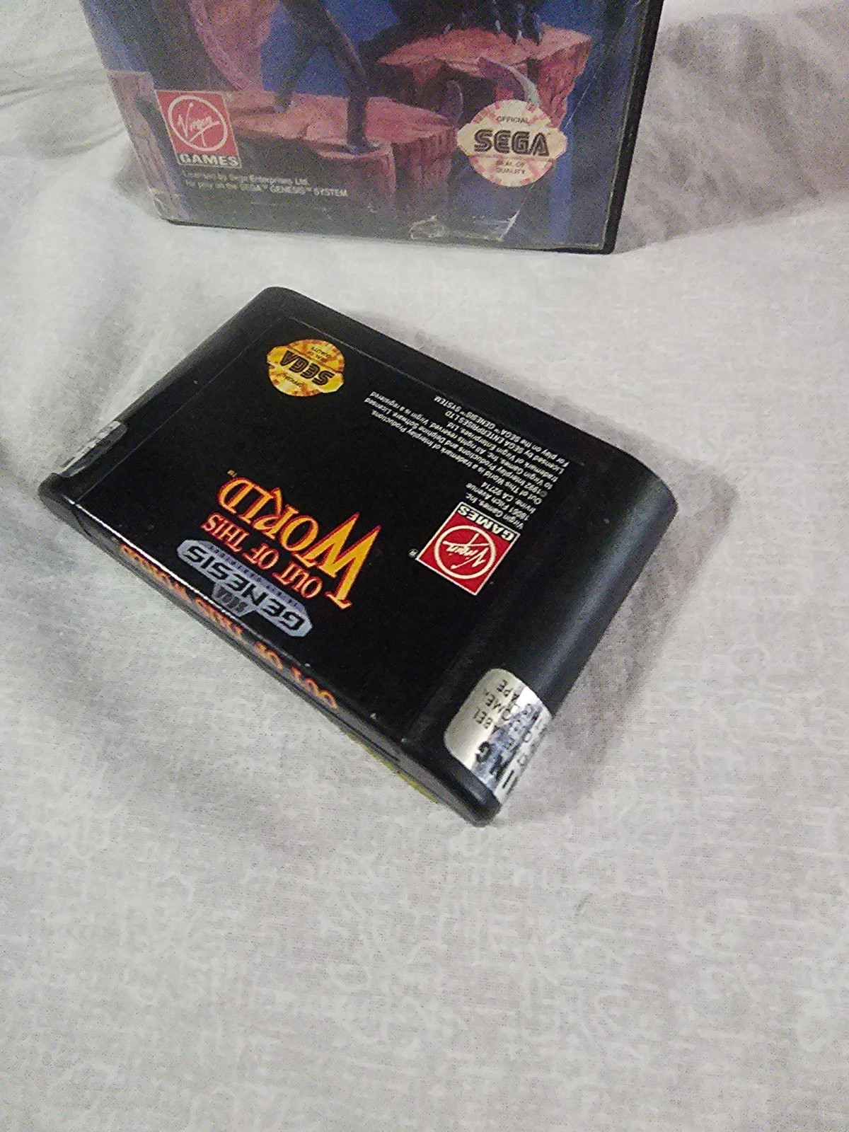 Out of This World (Sega Genesis, 1994) Cartridge T-70106 1 Year Guarantee Tested