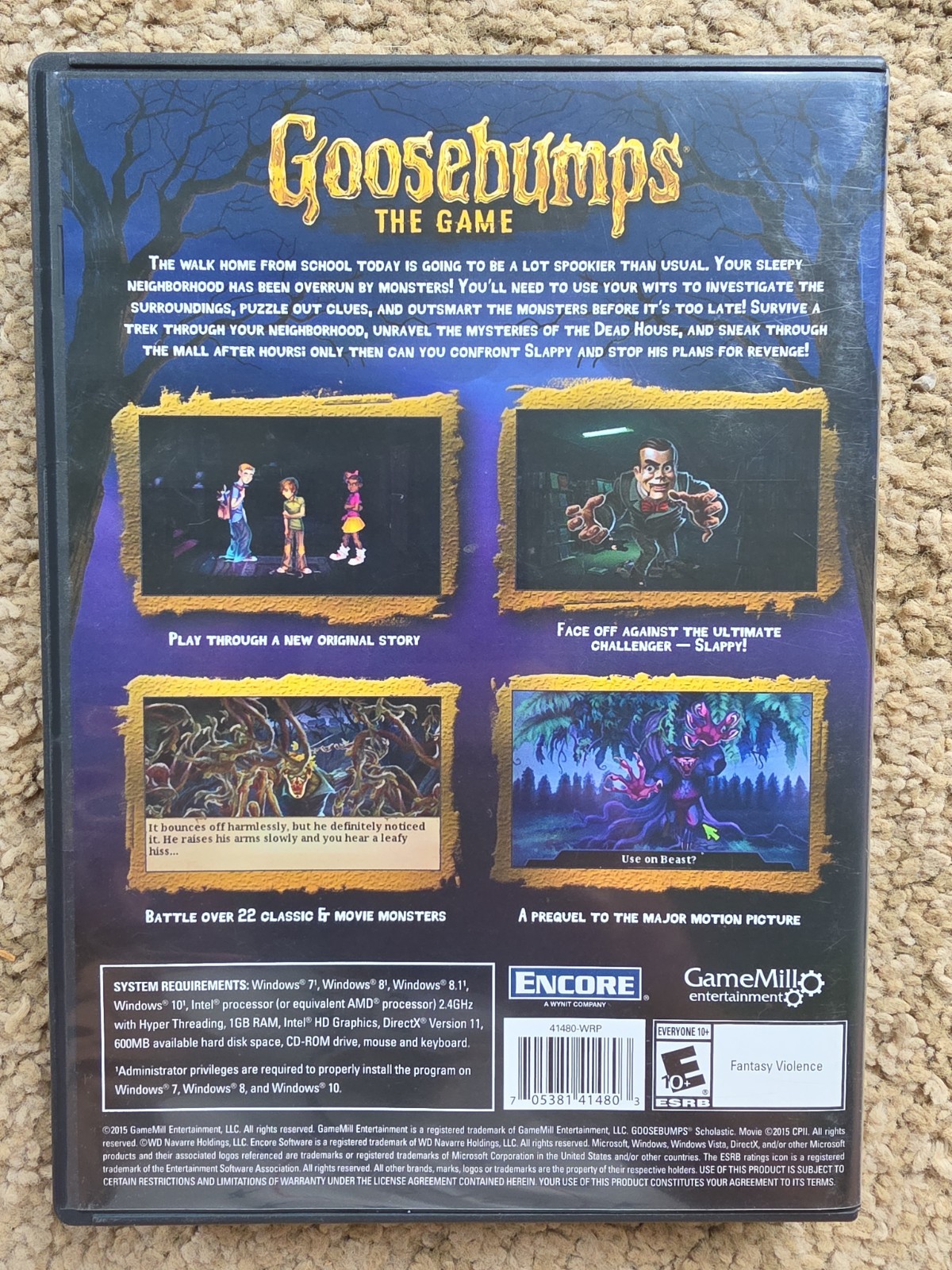 Goosebumps The Game PC CD-ROM Game