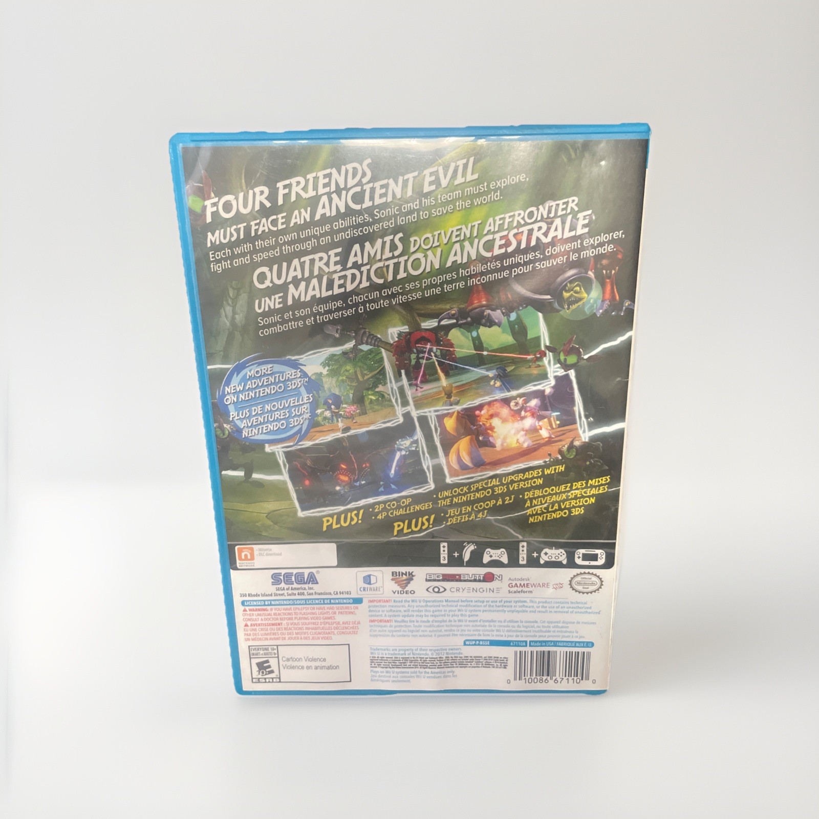 Sonic Boom: Rise of Lyric (Nintendo Wii U) Complete