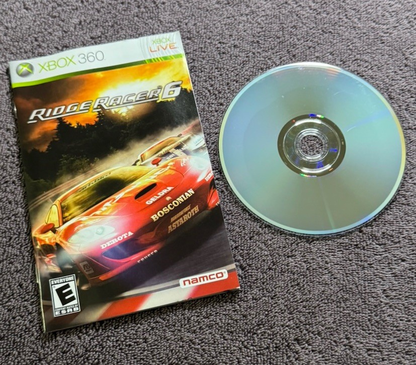 Namco Ridge Racer 6 Racing Ridge Racer Series Xbox 360 Manual NTSC-U/C E