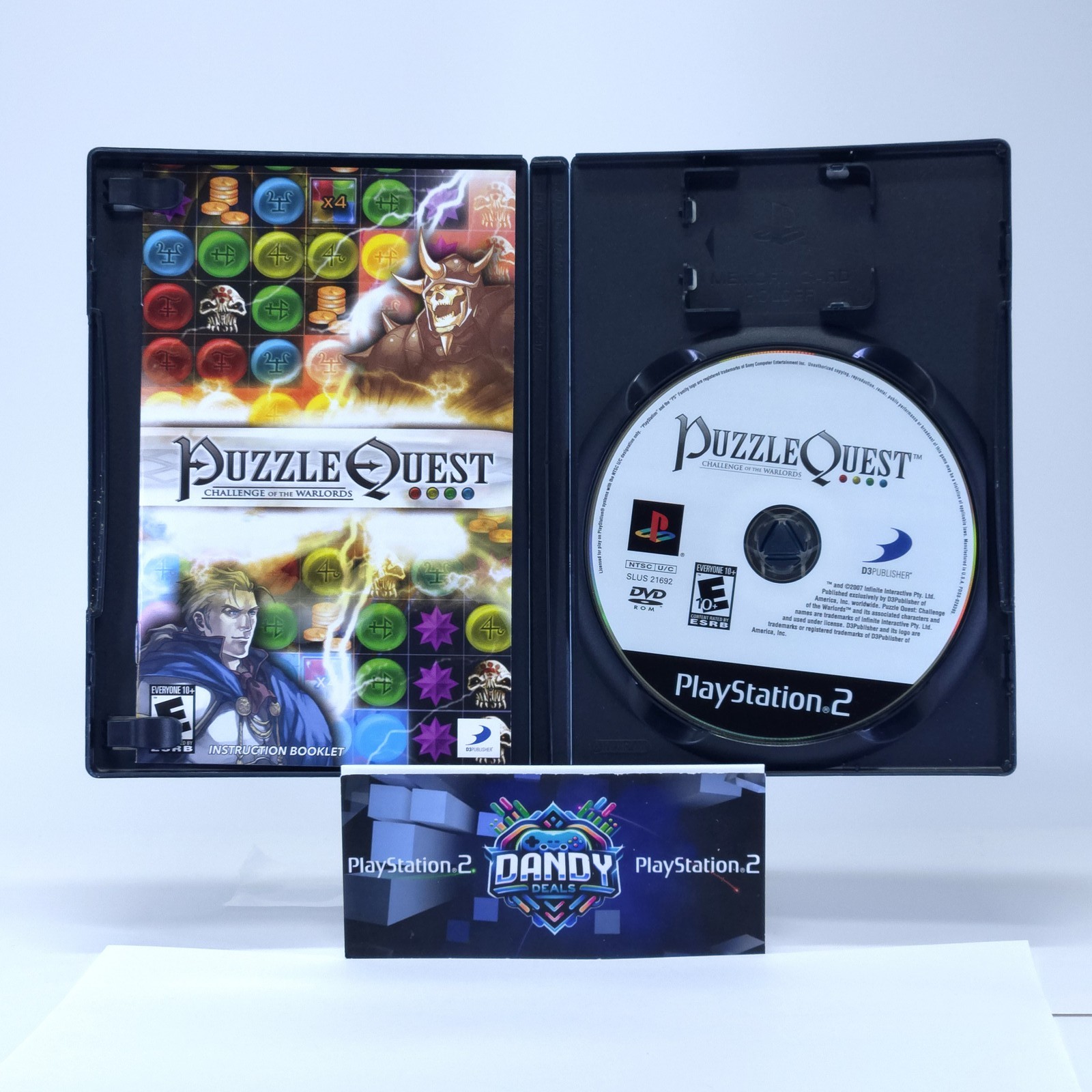 Puzzle Quest Challenge of the Warlords PS2 CIB W/ Manual – PlayStation 2