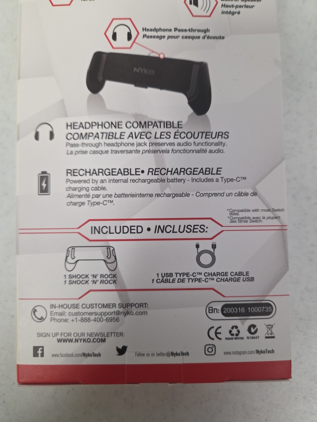 Nyko Shock ‘N’ Rock Console Attachment with Speakers for Switch Lite