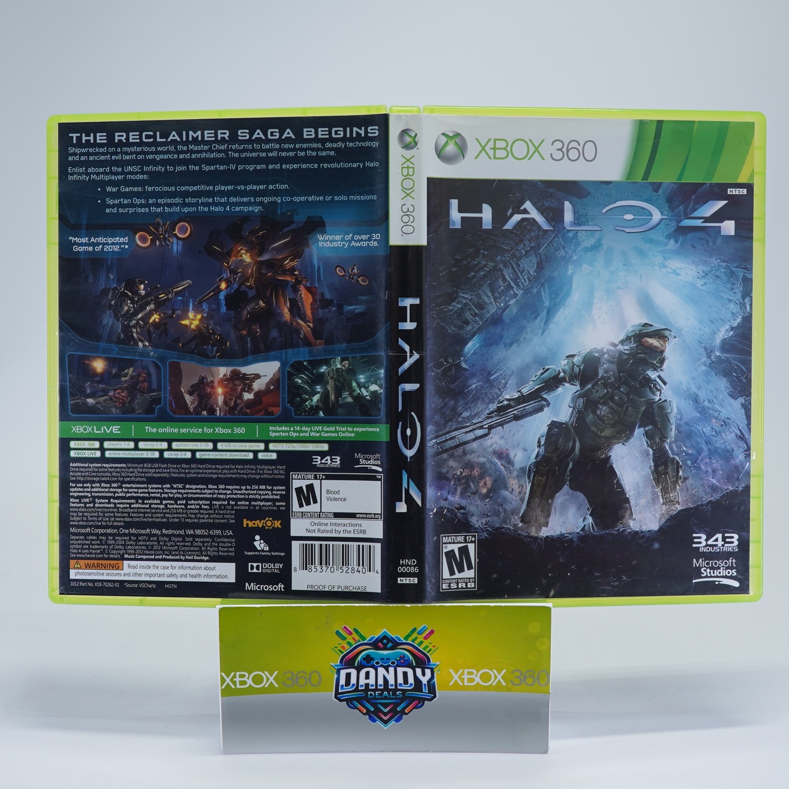 Halo 4 CIB W/ Insert – Xbox 360