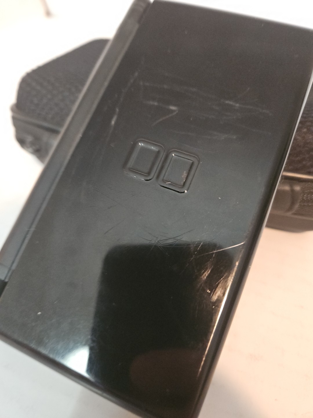 Nintendo DS Lite Onyx Black With Slot Protector. READ TESTED PARTS OR REPAIR