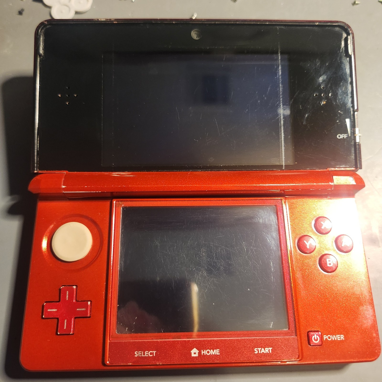 Nintendo 3DS Handheld Game Console Flame Red