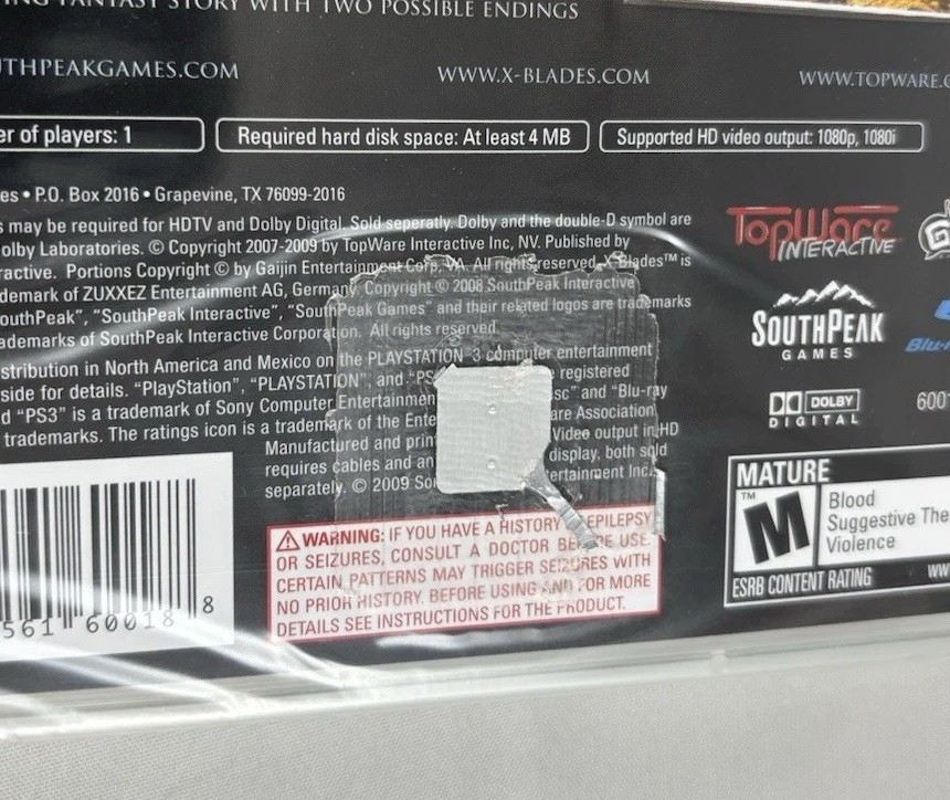 X-Blades (Sony PlayStation 3 PS3, 2009) NEW/SEALED