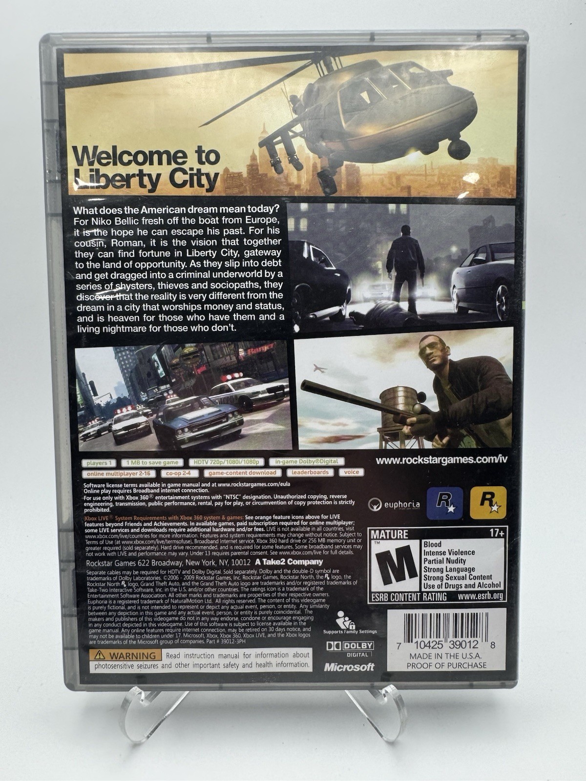 Grand Theft Auto IV Platinum Hits For Xbox 360 Complete in Box Tested & Working