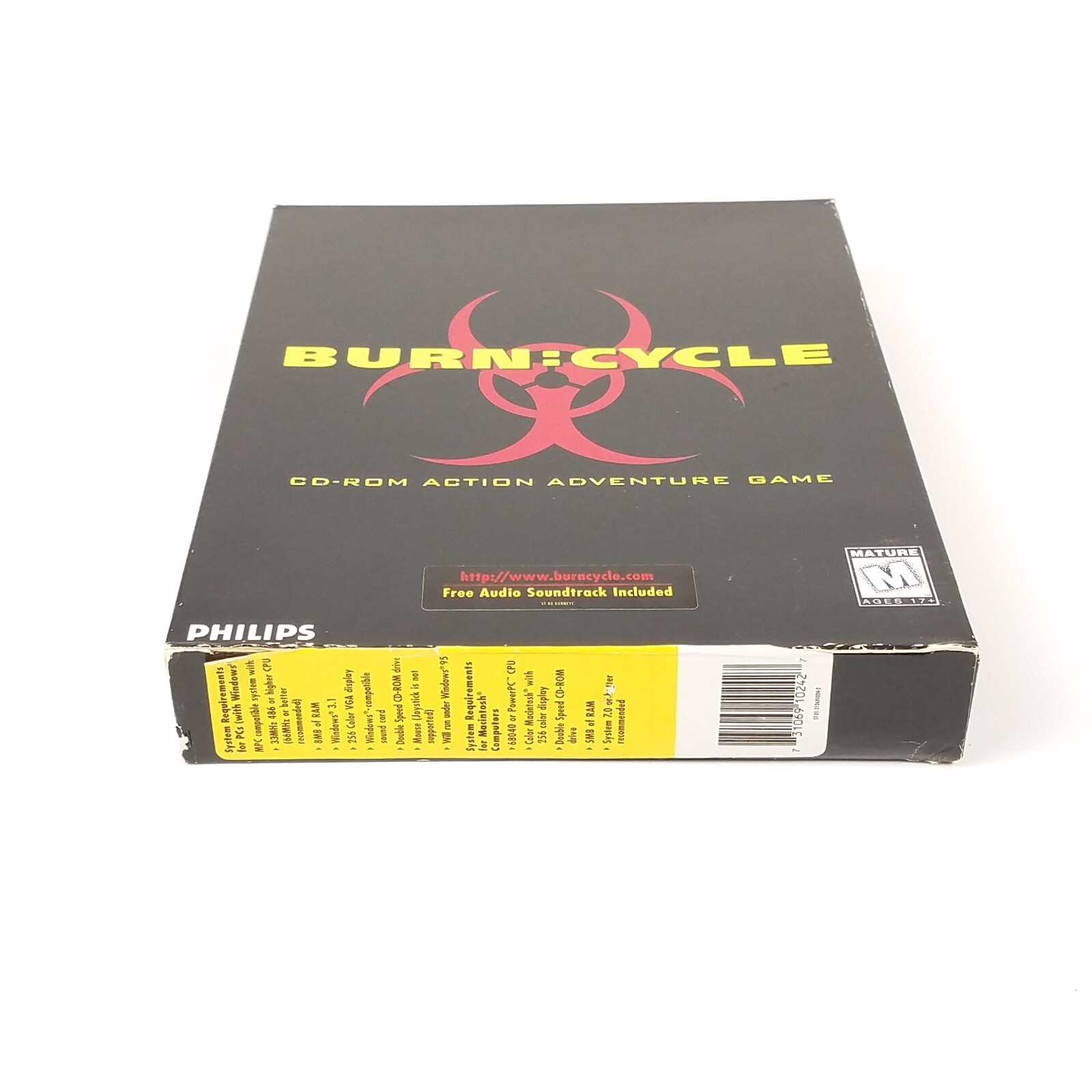 Burn Cycle PC/Mac/CD-ROM Big Box Complete in Box FMV Style Game w/ Soundtrack