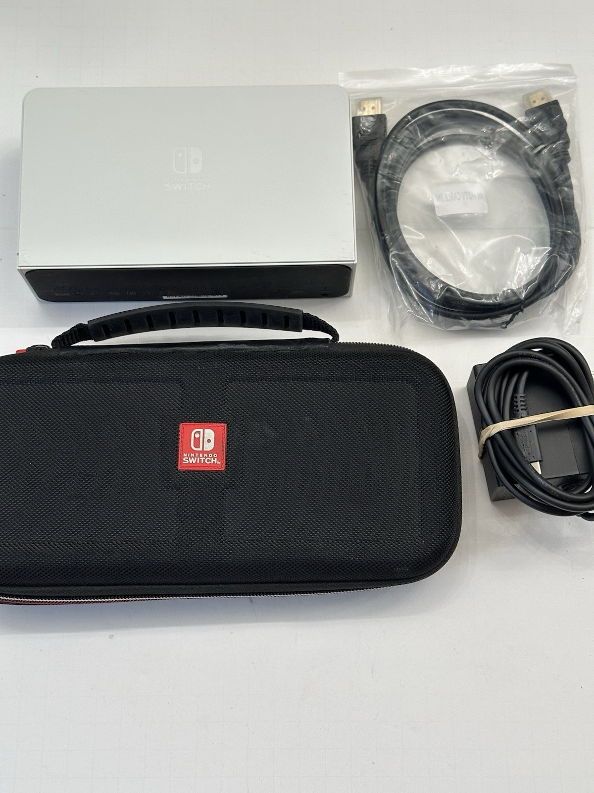 Nintendo Switch (OLED Model) White/Black 64GB Console w/ Dock