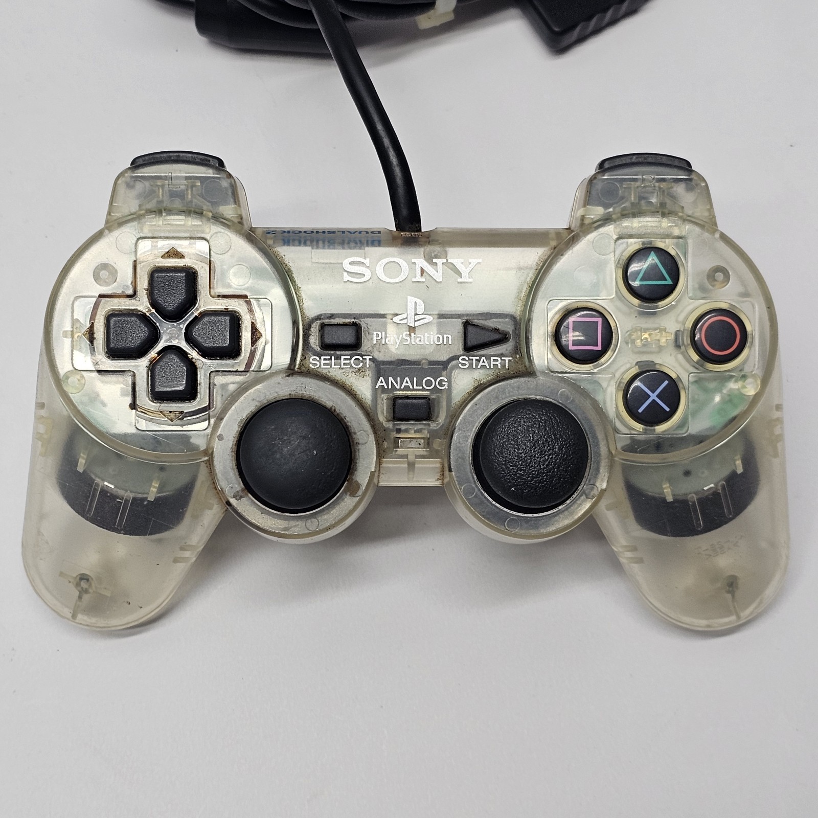 Sony Playstation PS1 Clear Translucent Controller OEM SCPH-10010 UNTESTED AS IS