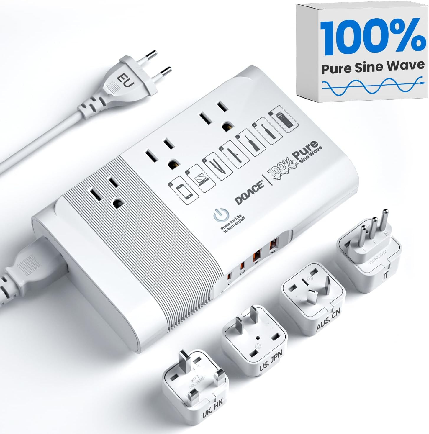 [Game-Changer] 500W Max 220V to 110V Converter, 50Hz to 60Hz Voltage Converter