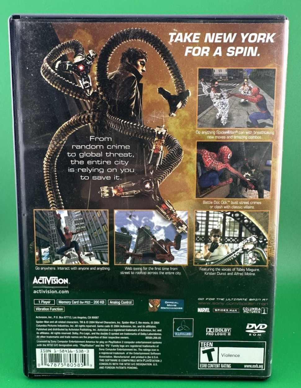 Spider-Man 2 (Sony PlayStation 2 PS2) *Pre-Owned* Free Shipping w/ Manual