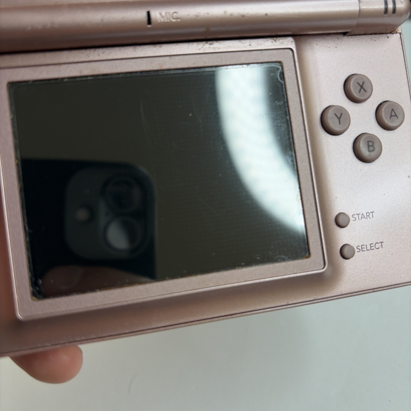 Nintendo DS Lite Rose Pink Handheld Console US Model w/ Charger Tested