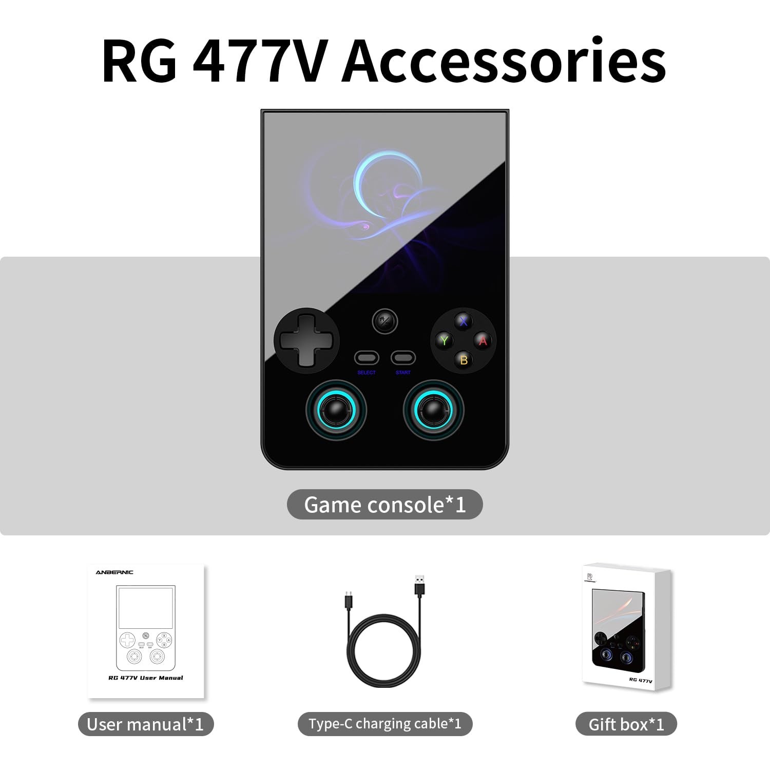 RG477V Dimensity 8300 Android14 sSystem 4.7-inch Touch Handheld Game Console …