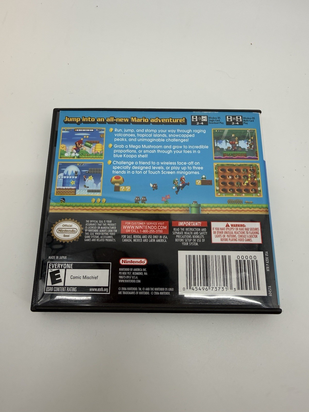 New Super Mario Bros. – Nintendo DS – Case & Manual Only – NO GAME