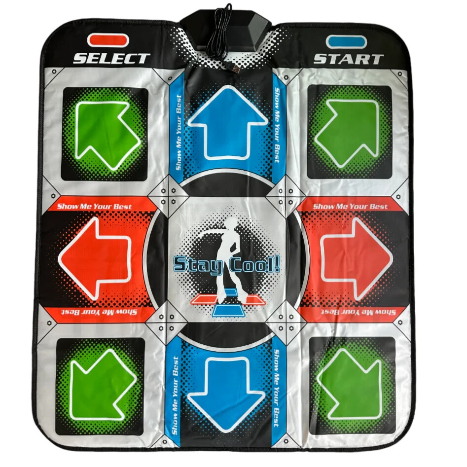 Dance Pad Mat 1″ Thick Foam Dance Dance Revolution- USB, PS1/PS2, Xbox, GameCube
