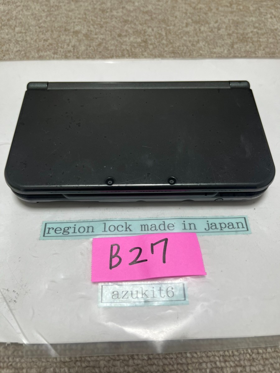 New 3DS LL XL Metalic black Japan Nintendo Console region Japanese B27