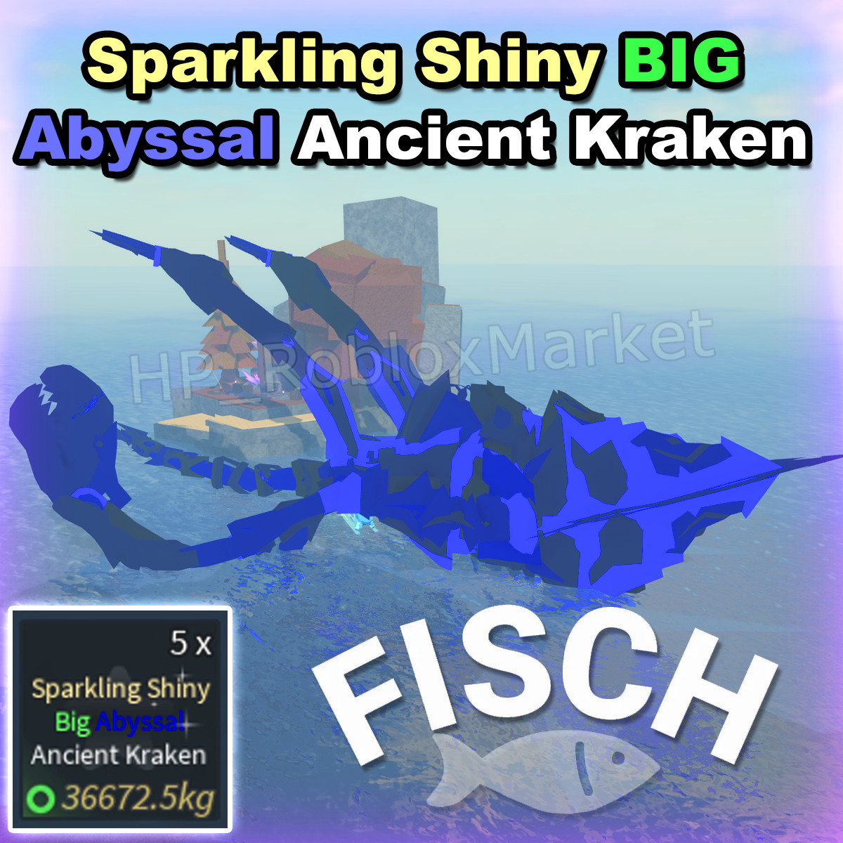 🐟 FISCH | SS BIG Abyssal Ancient Kraken⚡FASTEST DELIVERY⚡ cs/relic/rare