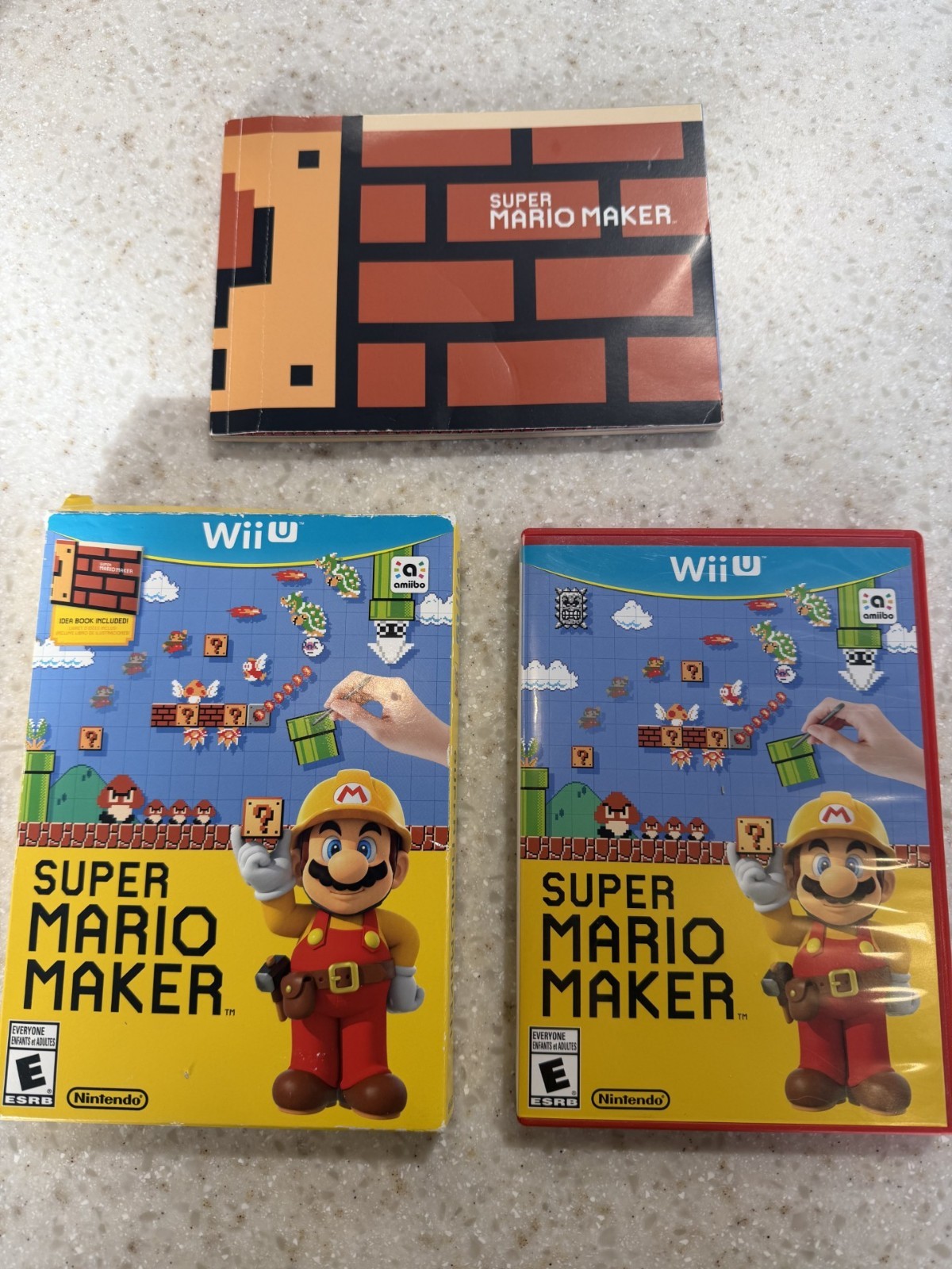 SUPER MARIO MAKER WII U NINTENDO WIIU WII U GAME, MANUAL, SLEEVE & CASE NES HQ