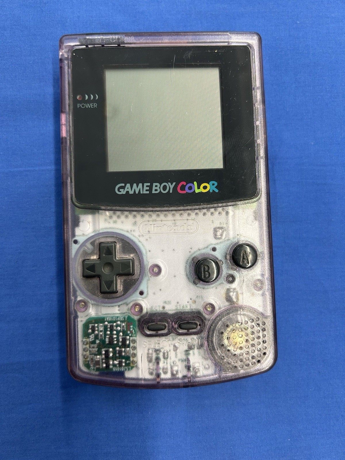 Nintendo Game Boy Color Handheld System – Atomic Purple CGB-001 Sticky Start