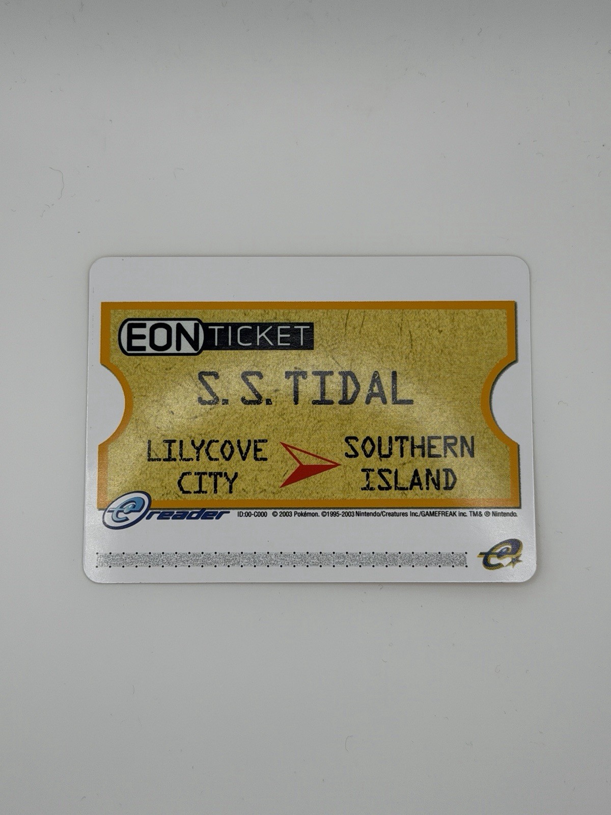Eon Ticket – Pokemon Ruby & Sapphire e-Reader Custom Card (Read Description)
