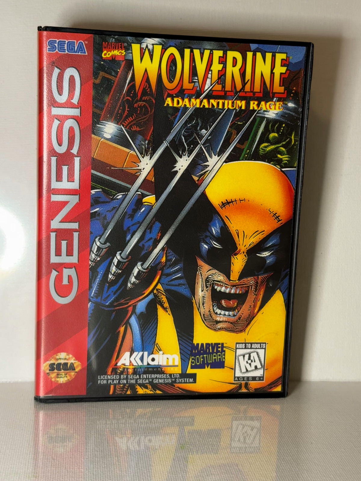 Wolverine: Adamantium Rage Sega Genesis 1994 CIB Cartridge Box Manual