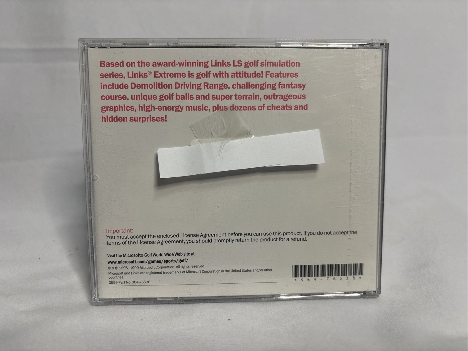 Links Extreme by Microsoft – Windows95/98 (PC) CD Rom – Golf With Attitude