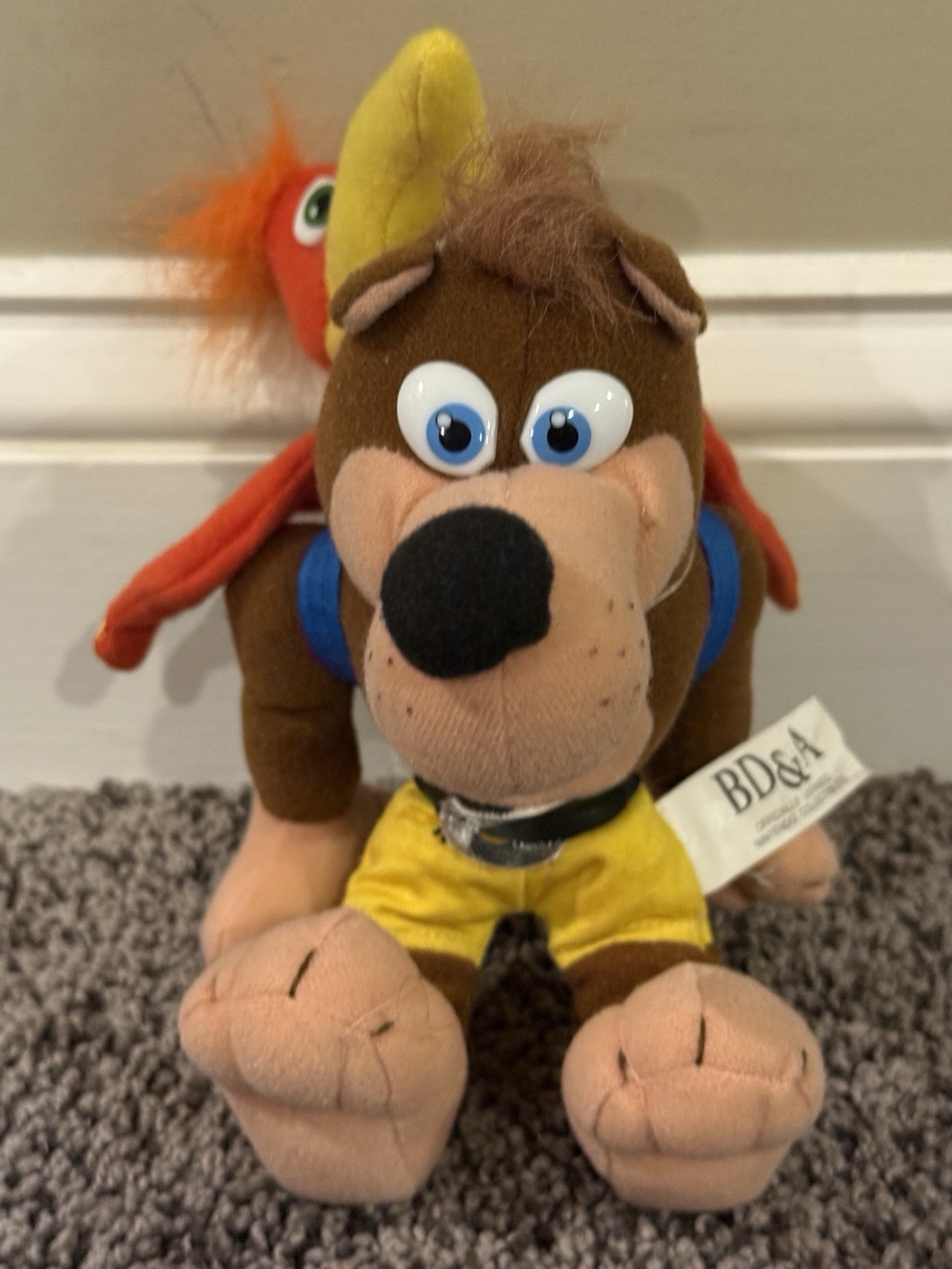 Vintage Nintendo Official 8″ Banjo Kazooie & Tooie Bean Bag Plush BD&A